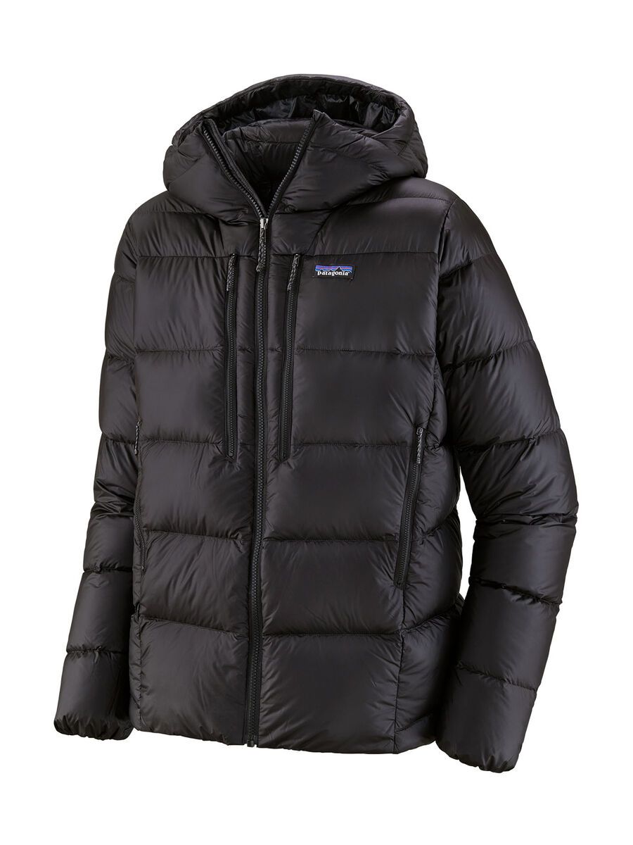 Patagonia Men's Fitz Roy Down Hoody, black w/black - Bild 1