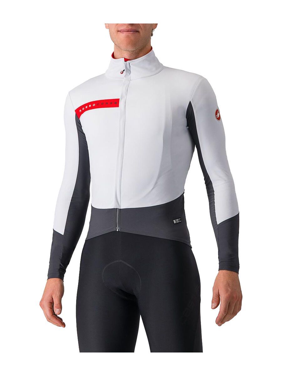 Castelli Beta RoS Jacket, silver gray/dark gray-red - Bild 1