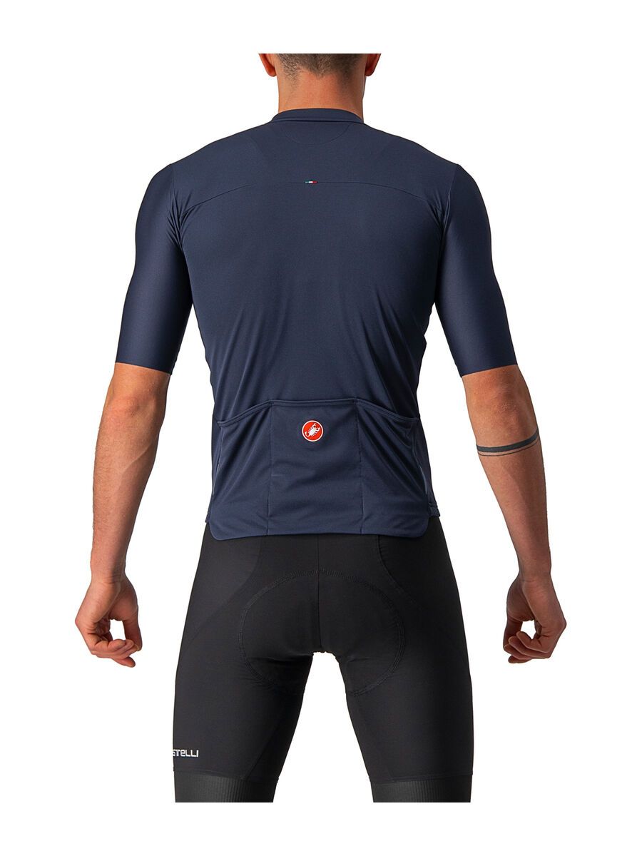 Castelli Prologo 7 Jersey, savile blue/silver gray-red - Bild 2