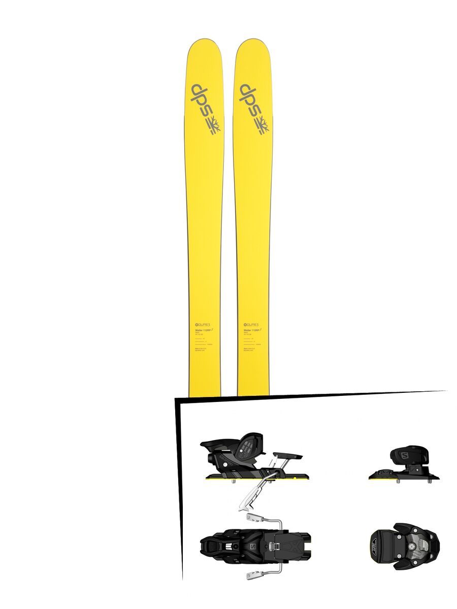 DPS Skis Set: Wailer 112 RP2 Pure3 2016 + Salomon Warden MNC 13 - Bild 1