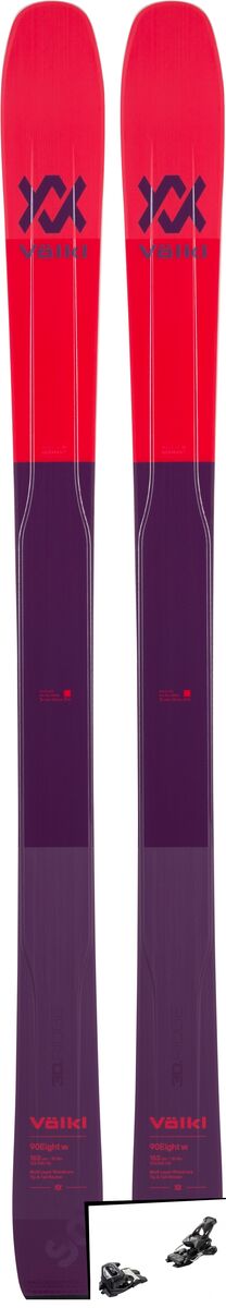 Set: Völkl 90Eight W 2019 + Tyrolia Attack² 14 AT solid black - Bild 1