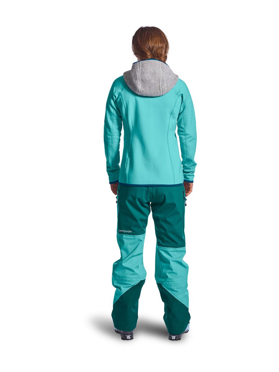 Ortovox Merino Fleece Plus Classic Knit Hoody W, ice waterfall - Bild 3