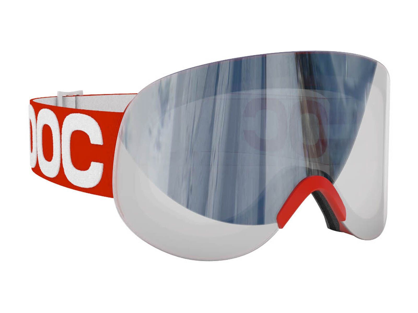 POC Lid, Bohrium Red/Clear/Silver mirror - Bild 1