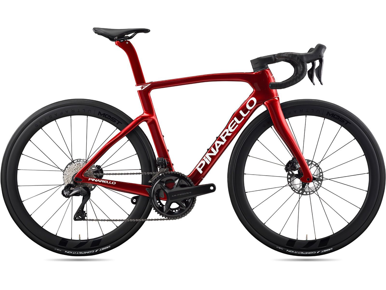 Pinarello F7 Ultegra Di2 2x12 / MOST Ultrafast 45, starry red shiny - Bild 1