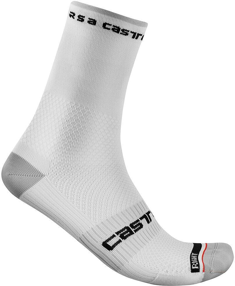 Castelli Rosso Corsa Pro 15 Sock, white - Bild 1