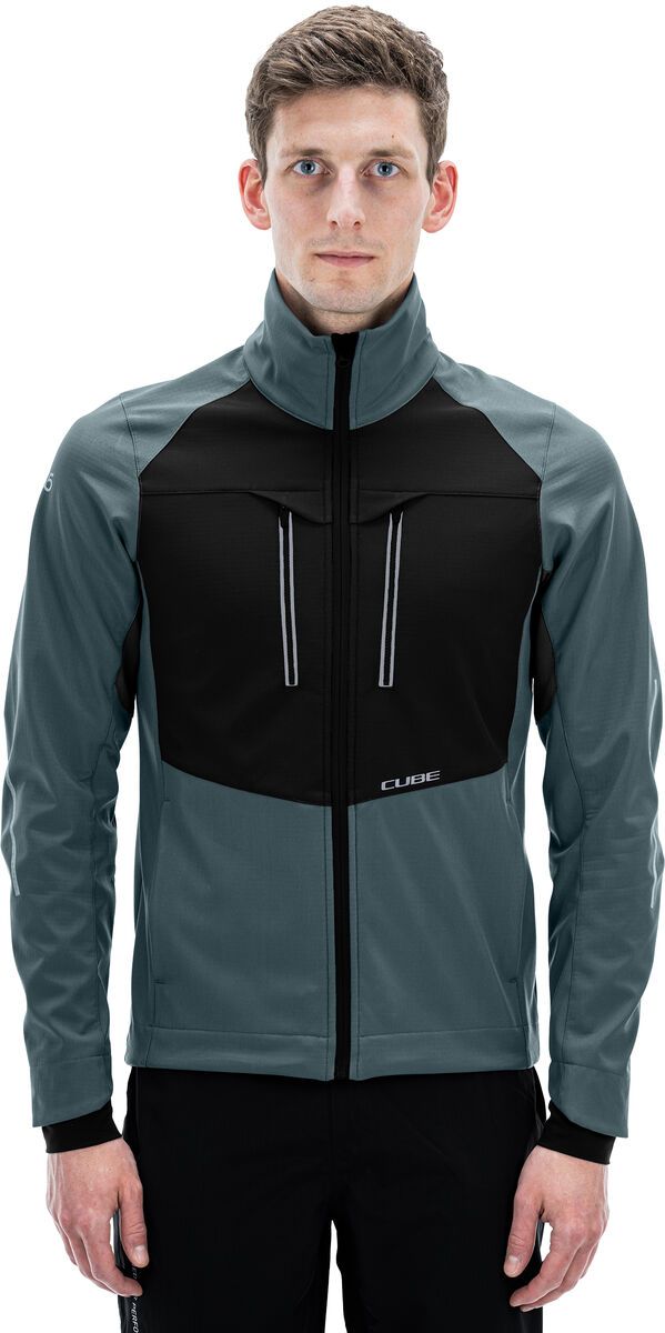 Cube Blackline Softshelljacke 365, black`n`grey - Bild 2