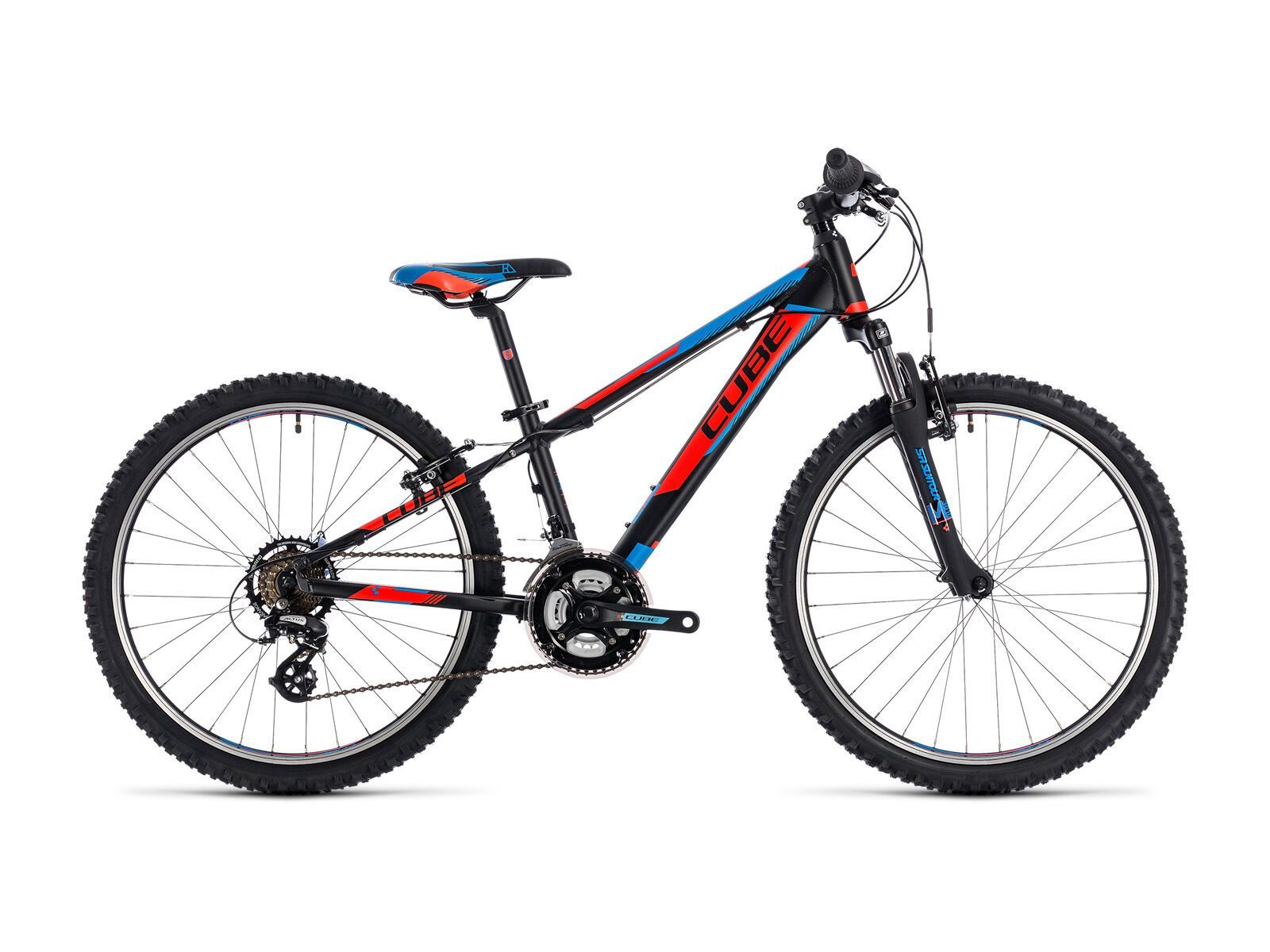 Cube Kid 240, black´n´flashred´n´blue - Bild 1