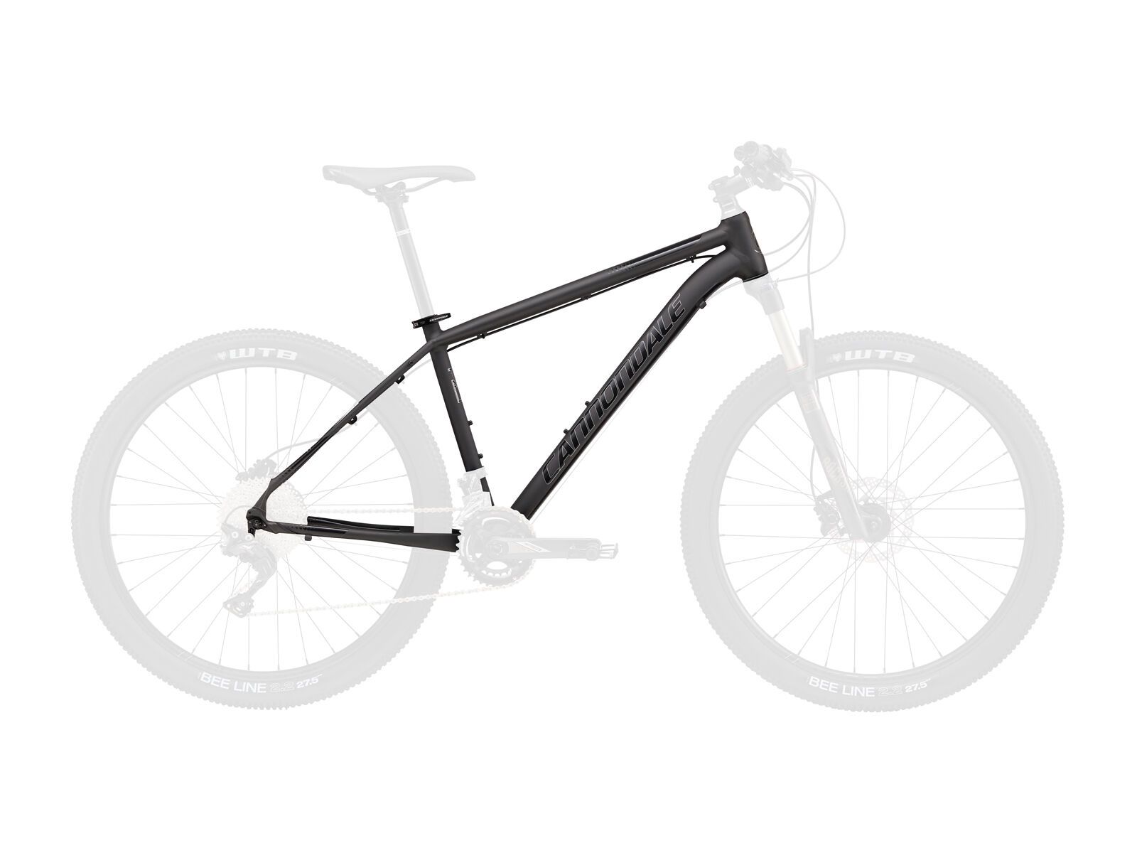 Cannondale Trail 27.5, matte nearly black w/ gloss jet black and fine silver - NBL - Bild 1