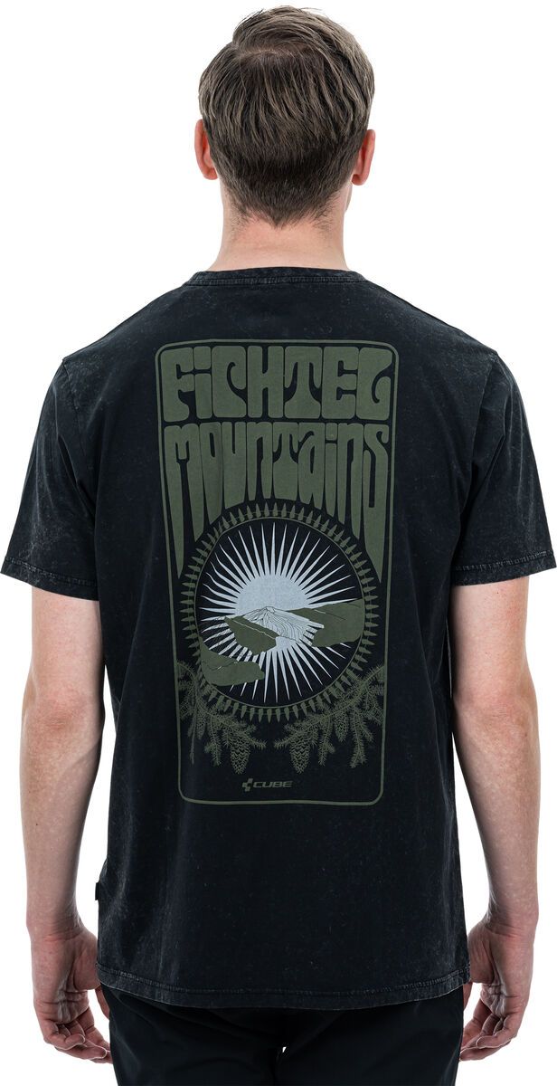 Cube Organic T-Shirt Gravity-Fit Fichtelmountains, black - Bild 4