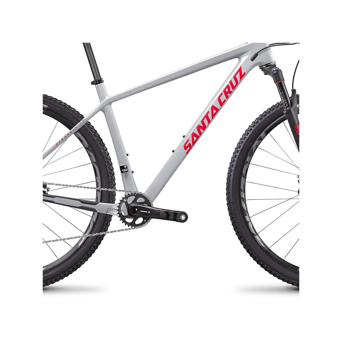 Santa Cruz Highball CC X01 29, gloss grey and red - Bild 4