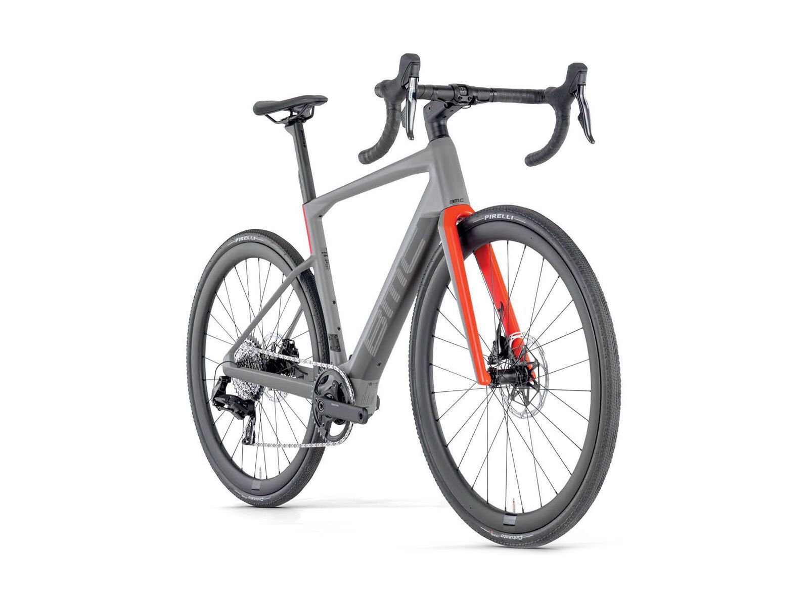 BMC Roadmachine 01 AMP X One, rhino grey/neon red - Bild 2