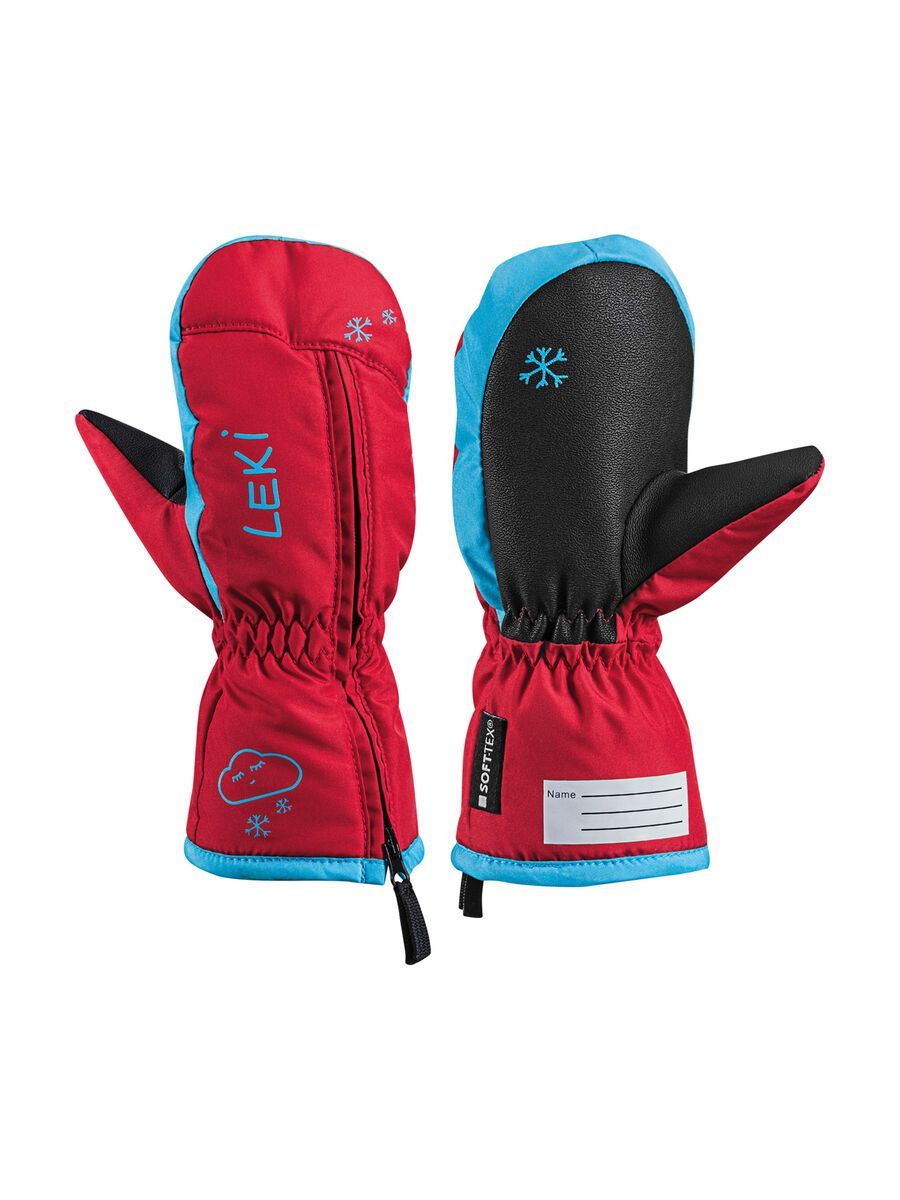 Leki Little Snow Mitt, rot-cyan - Bild 1
