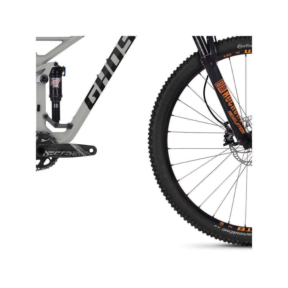 Ghost SL AMR 6.9 LC, smoke gray/night black/juice orange - Bild 3