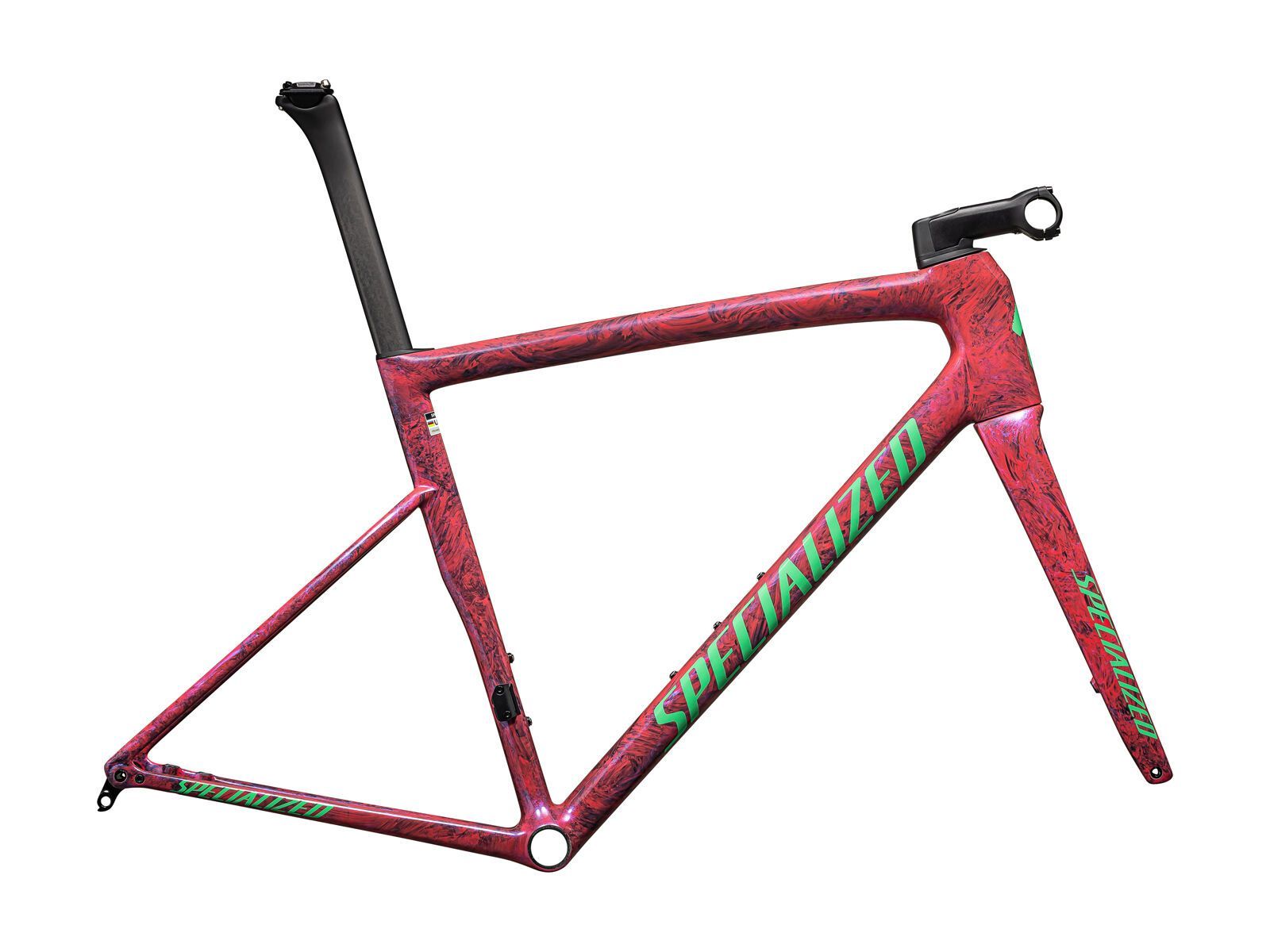 Specialized Tarmac SL8 Frameset metallic vivid pink strata/electric green 52 cm 74924-7152