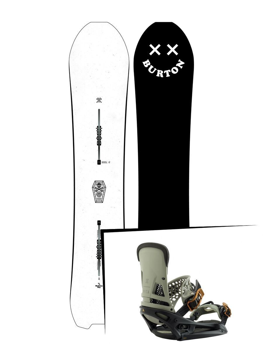 Set: Burton Skeleton Key 2019 + Burton Malavita EST black/gray - Bild 1