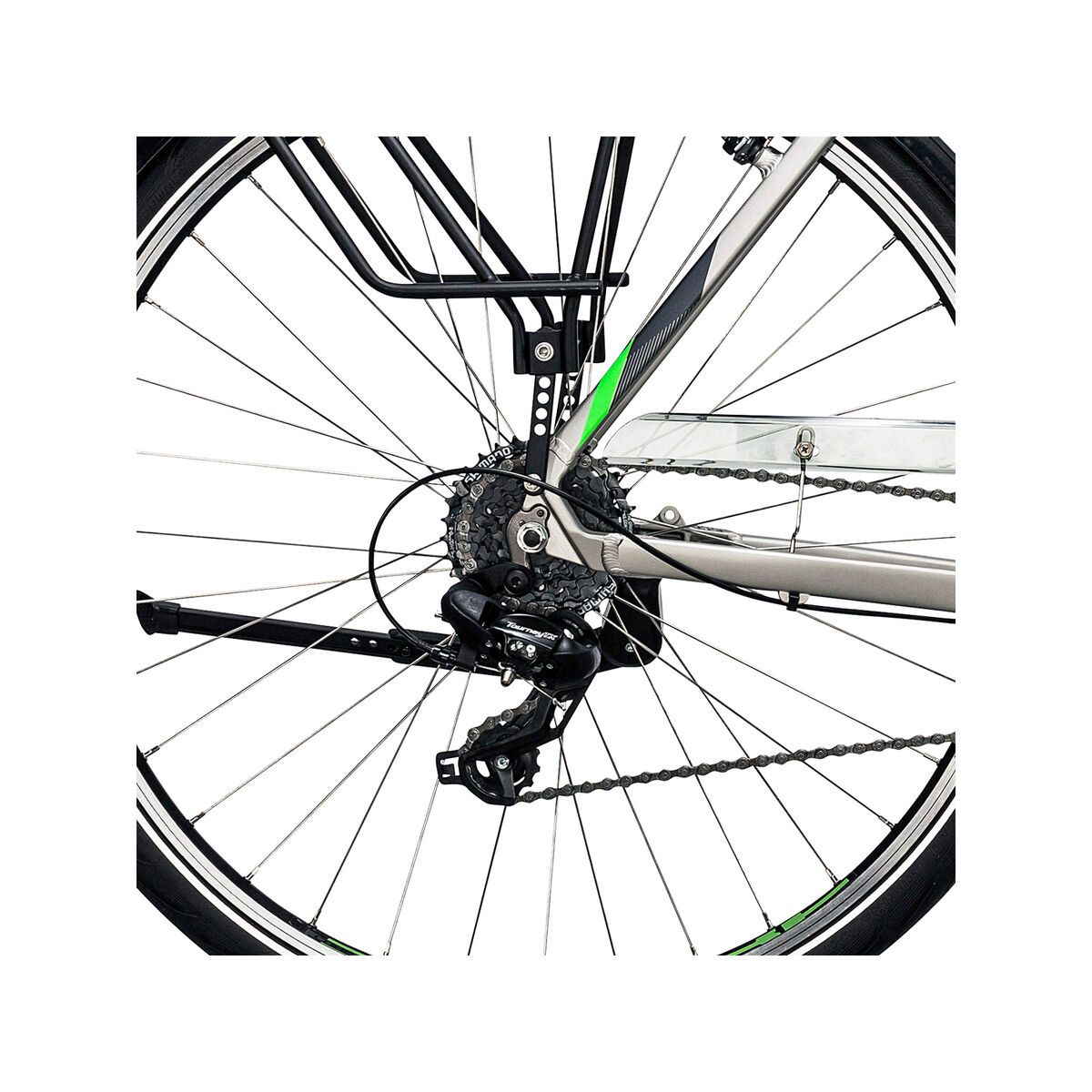 Cube Touring, silver´n´flashgreen - Bild 4