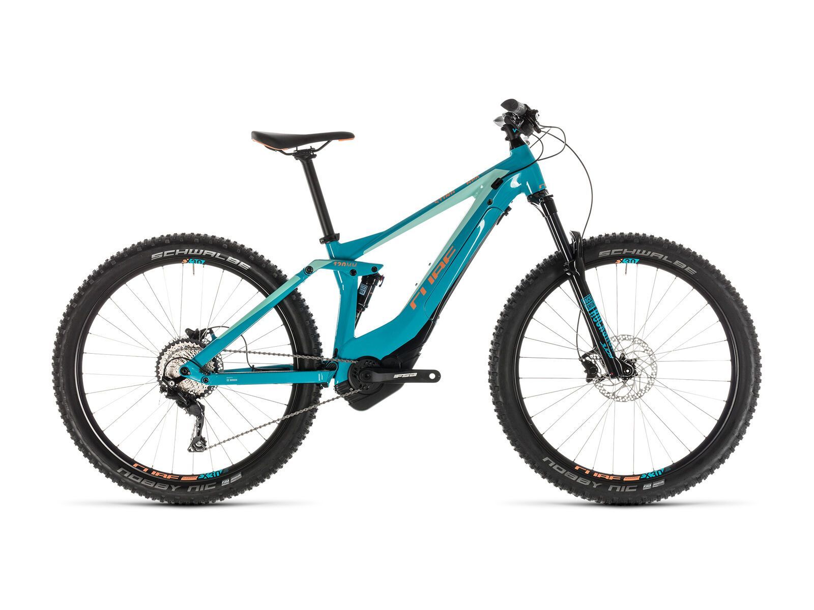 Cube Sting Hybrid 120 Race 500 27.5, turquoise´n´apricot - Bild 1