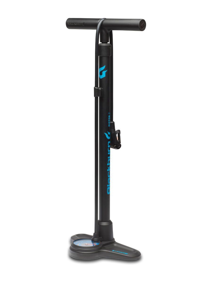 Blackburn Piston 2 Floor Pump, matte black-cyan - Bild 1