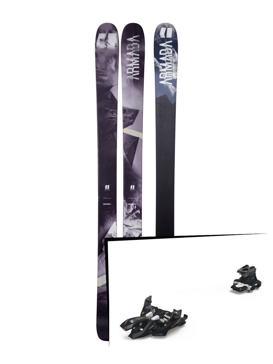 Set: Armada Invictus 108 Ti 2018 + Marker Alpinist 9 black/titanium - Bild 1