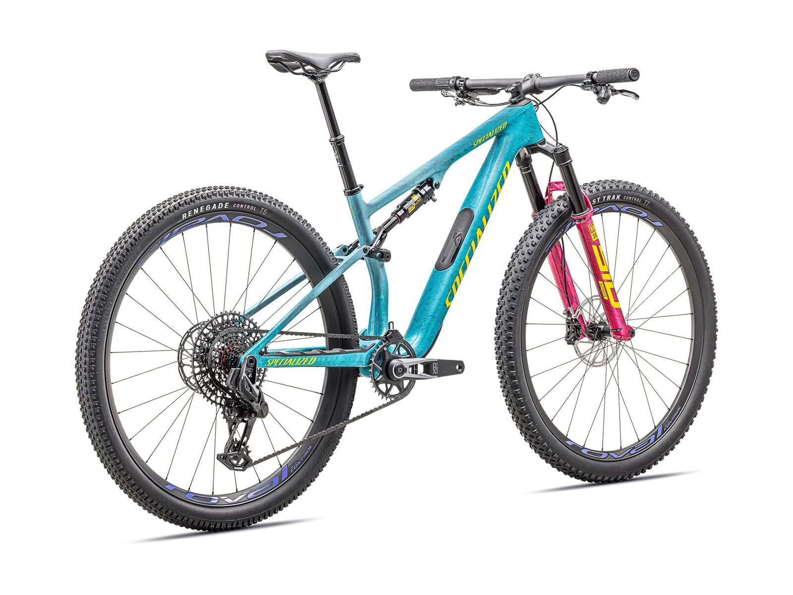 Specialized Epic 8 Pro, lagoon blue/liquid metal/yellow - Bild 3