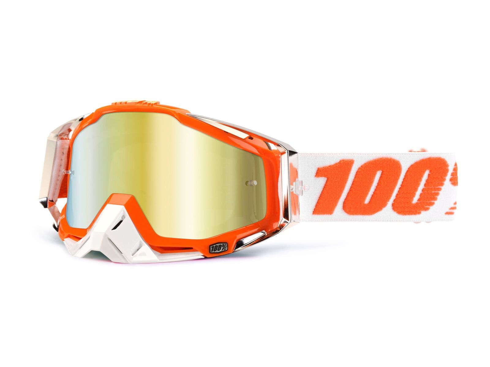 100% Racecraft, mandarina2/gold mirror + clear - Bild 2