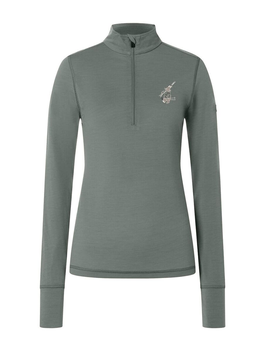 super.natural Tundra175 Zip 1/4 Bunny Damen, eucalyptus/various - Bild 1