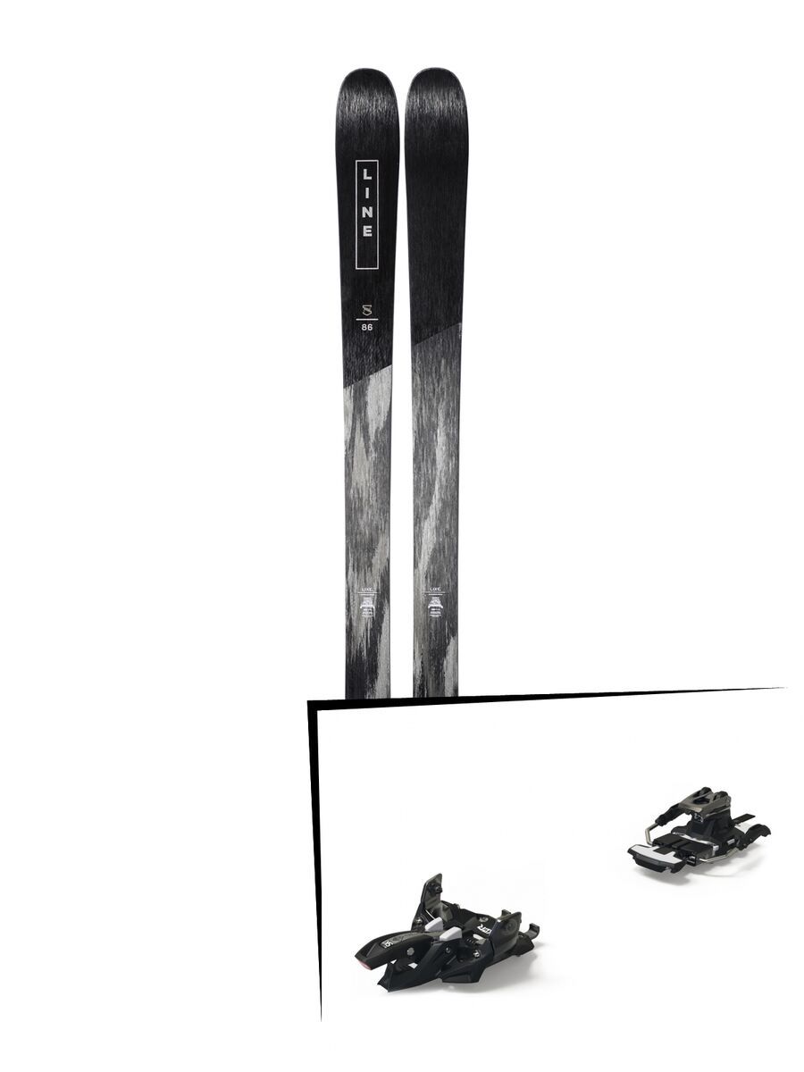 Set: Line Supernatural 86 2019 + Marker Alpinist 12 Long Travel black/titanium - Bild 1