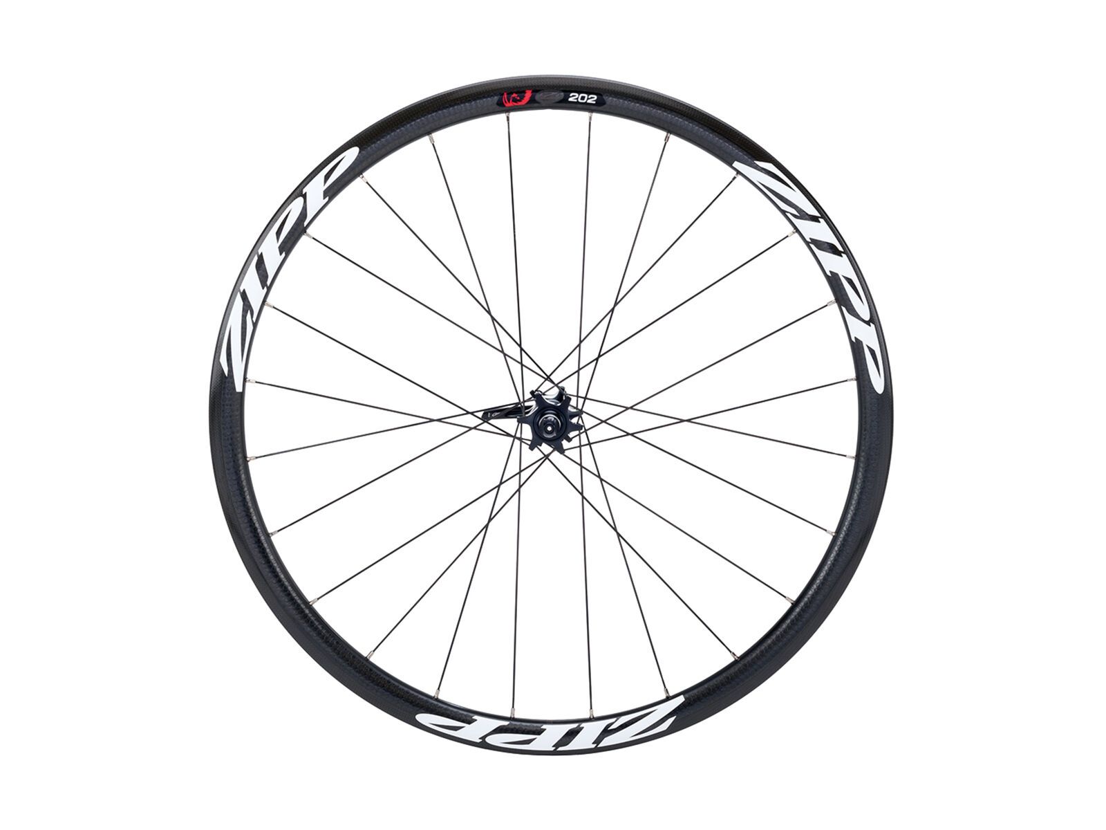Zipp 202 Firecrest Carbon Clincher, schwarz / weiße Aufkleber - Bild 2