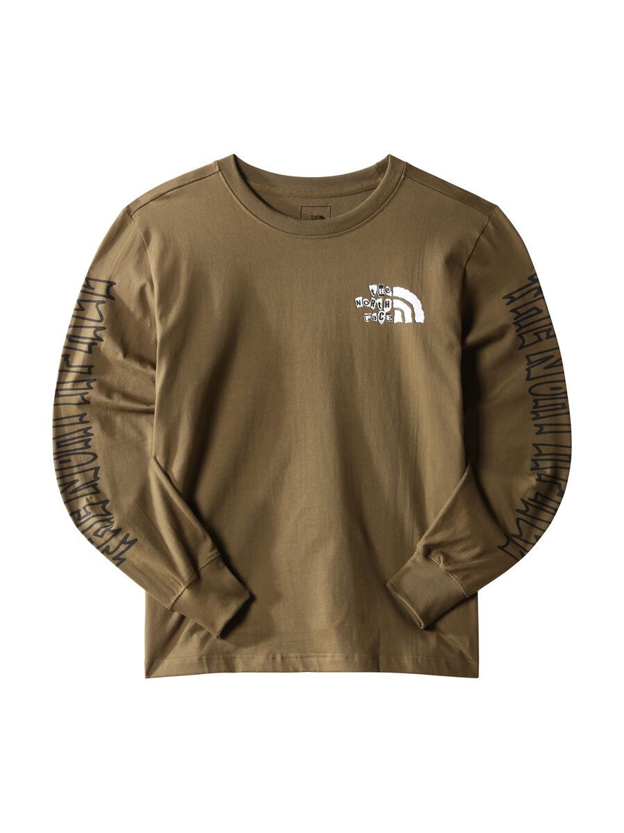 The North Face Men’s Long-Sleeve Printed Heavyweight Tee, military olive - Bild 1