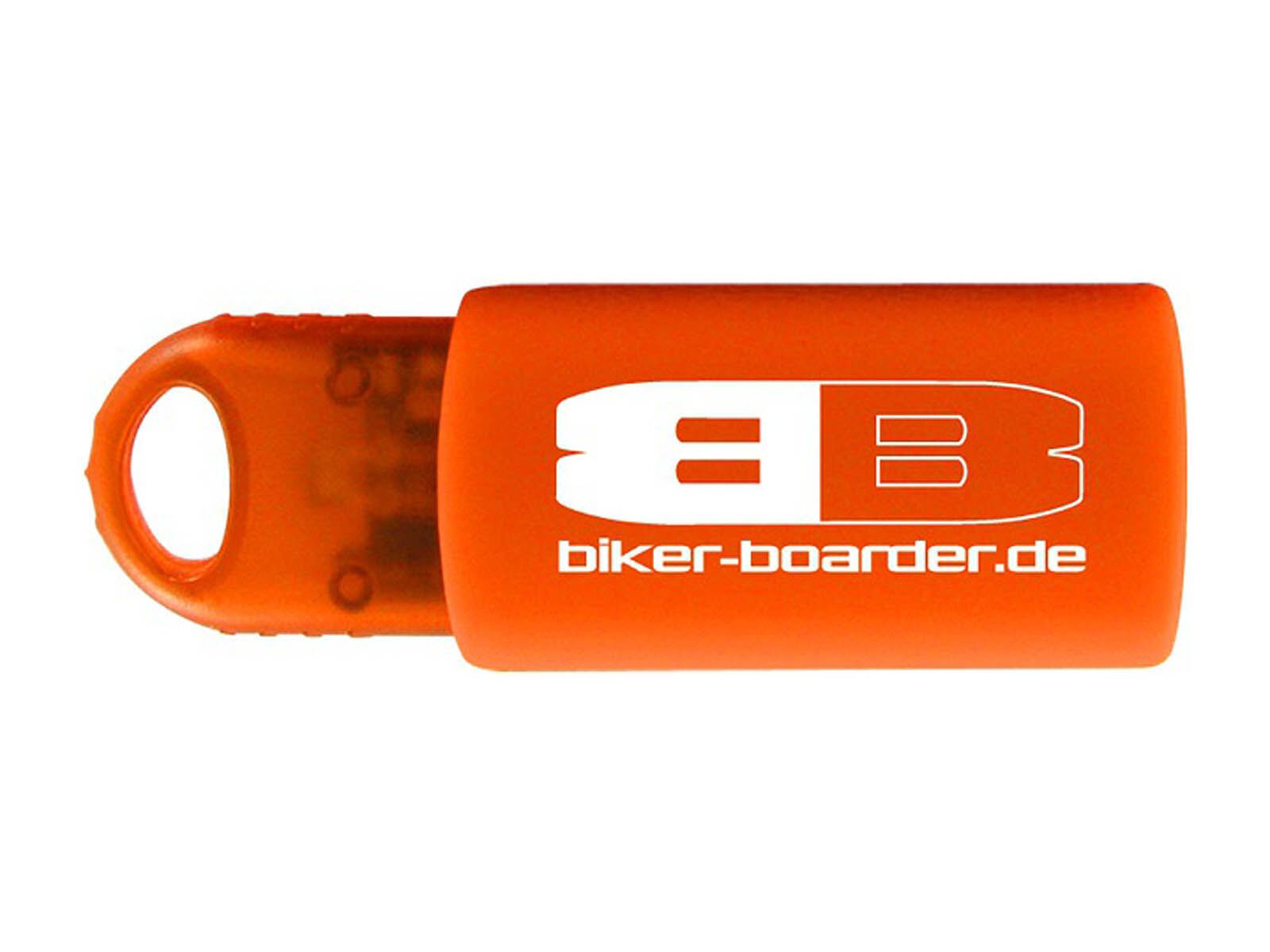 BIKER-BOARDER Logo Stick 8GB - Mac Version (Openmtbmap), orange - Bild 1
