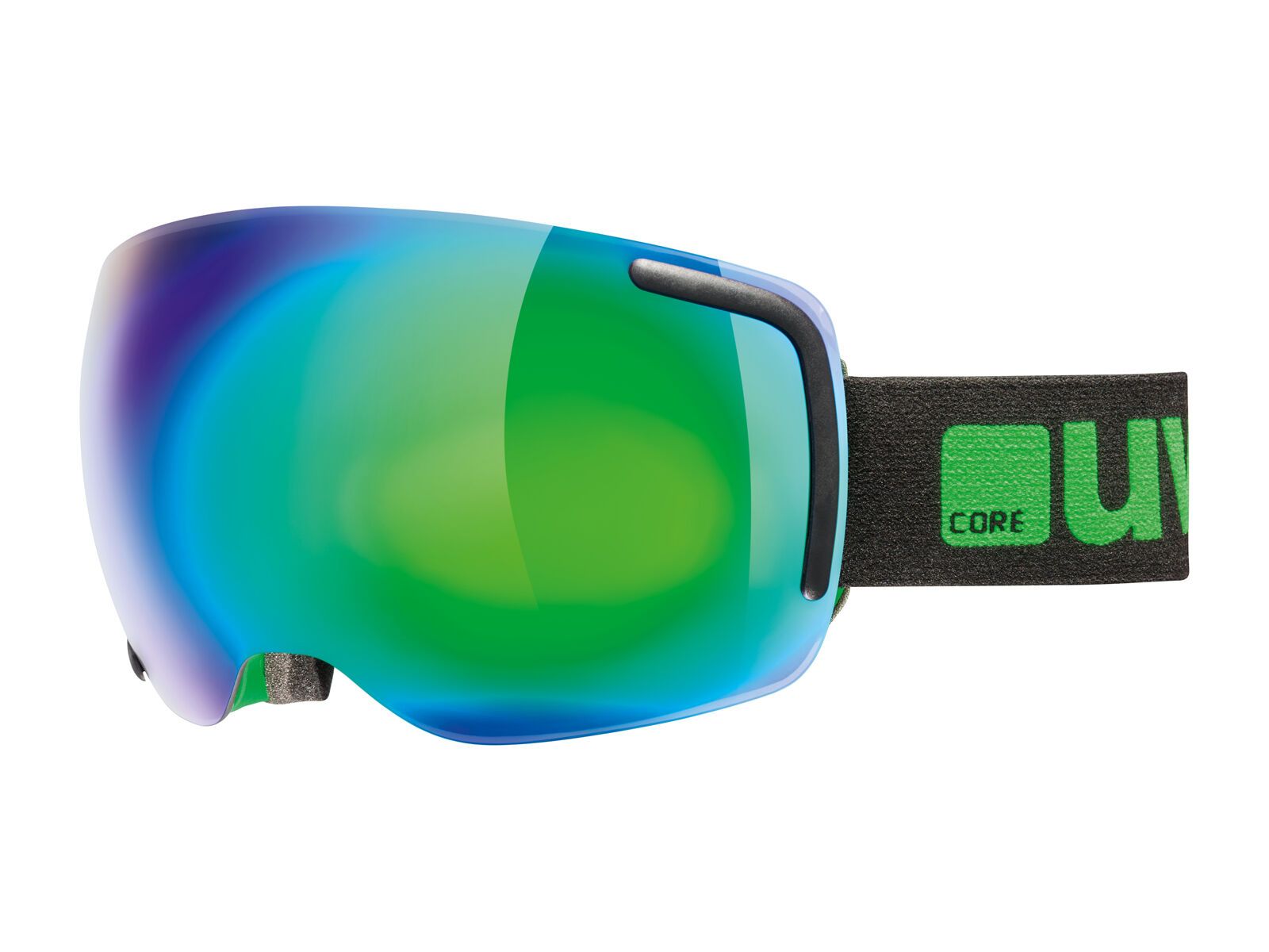 uvex big 40 FM, black green mat/Lens: mirror green - Bild 1