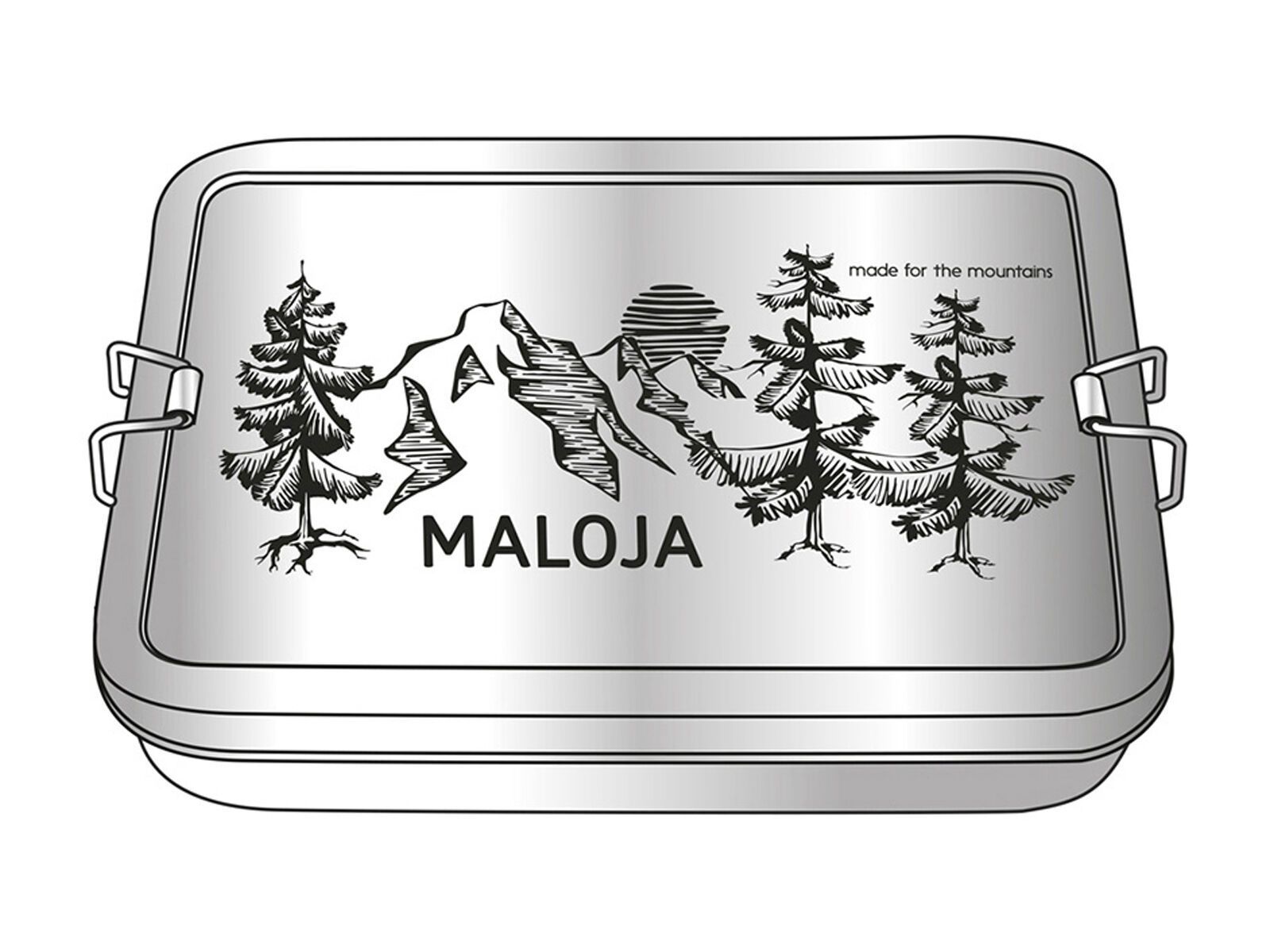 Maloja PlatzeranM. Camping Lunchbox, silver - Bild 1