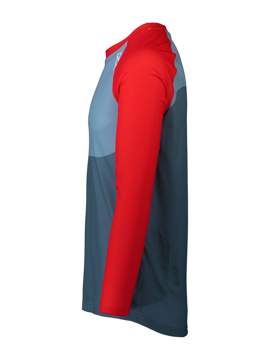 POC MTB Pure LS Jersey, calcite blue/prismane red - Bild 2
