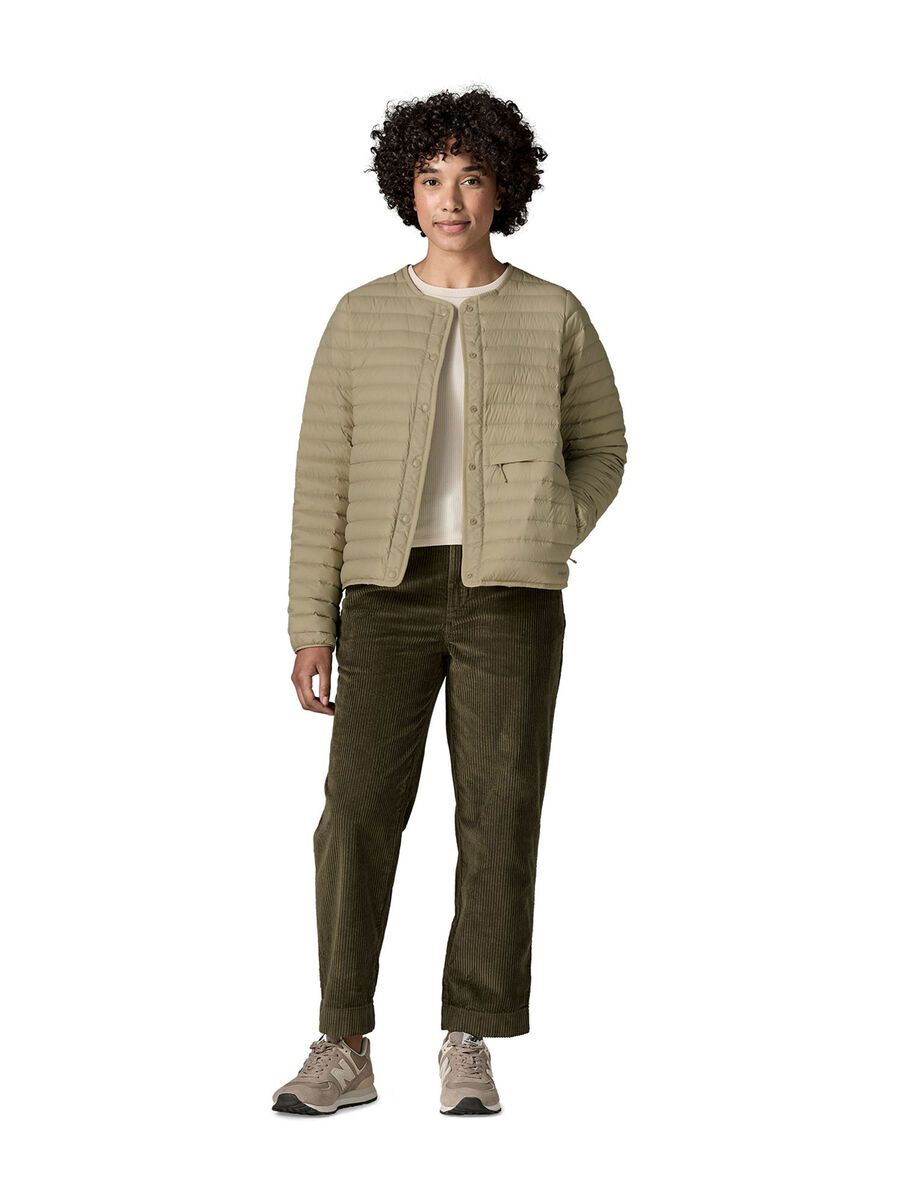 Patagonia Women's Lightweight Reversible Down Sweater Cardigan, weathered stone - Bild 11