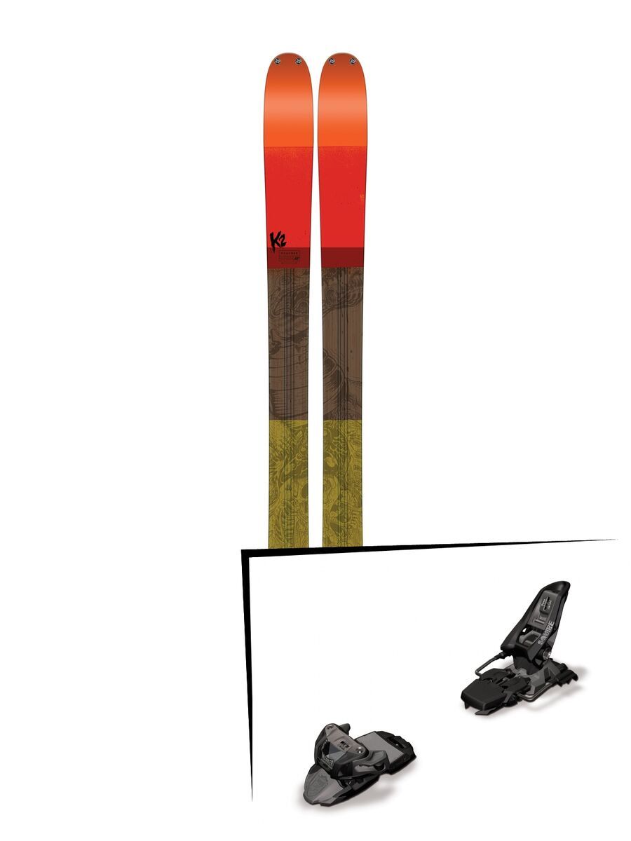 Set: K2 SKI Poacher 2017 + Squire 11 110 mm, black anthracite - Skiset - Bild 1