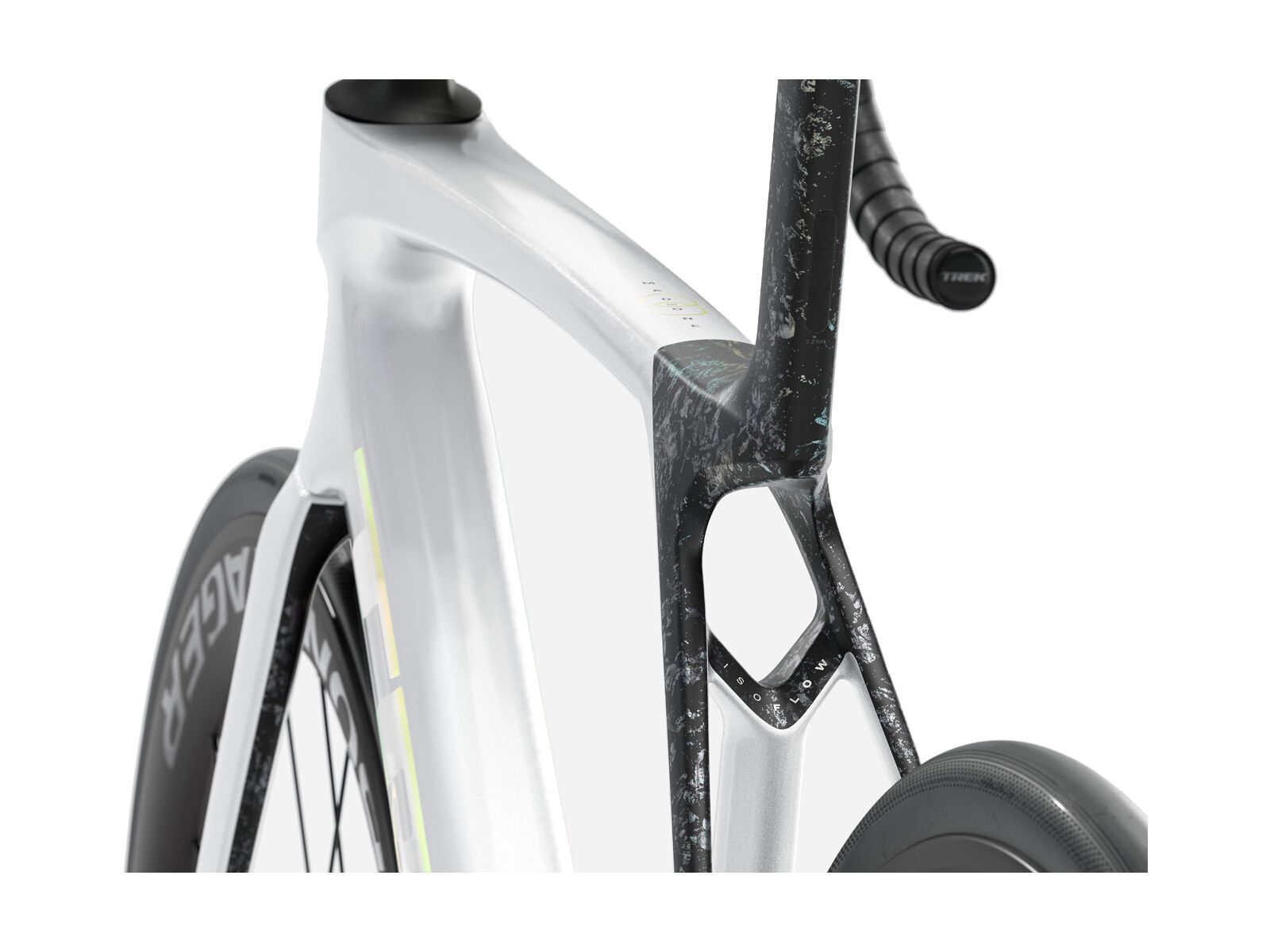 Trek Madone SL 6 Gen 8, gloss crystal white/matte deep smoke - Bild 4