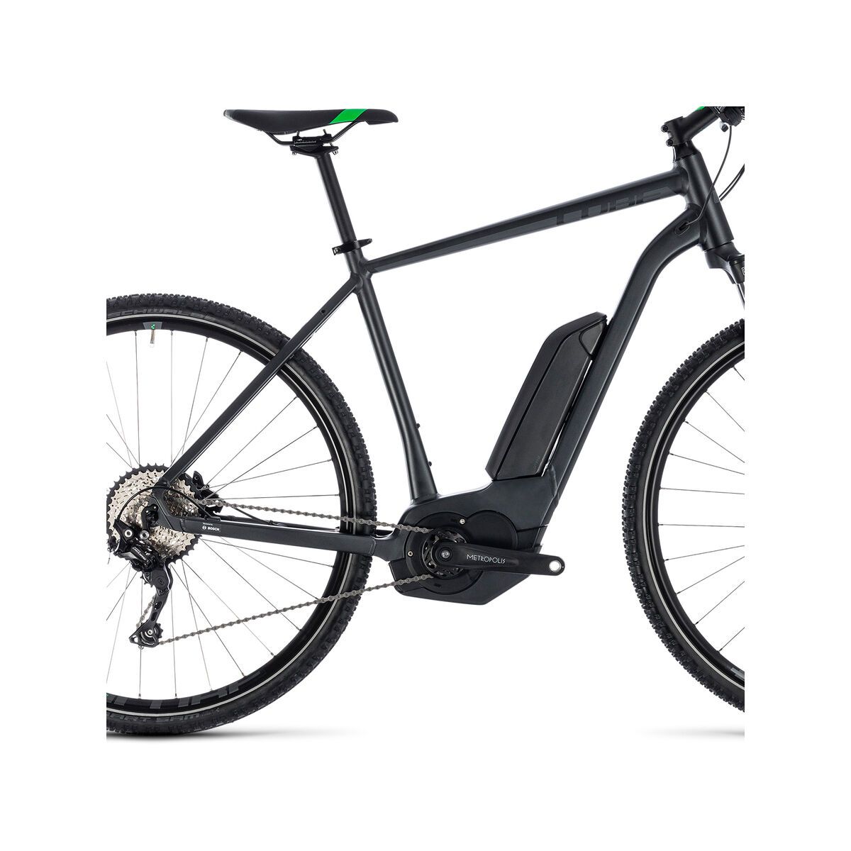 Cube Cross Hybrid Pro 400, grey´n´flashgreen - Bild 4