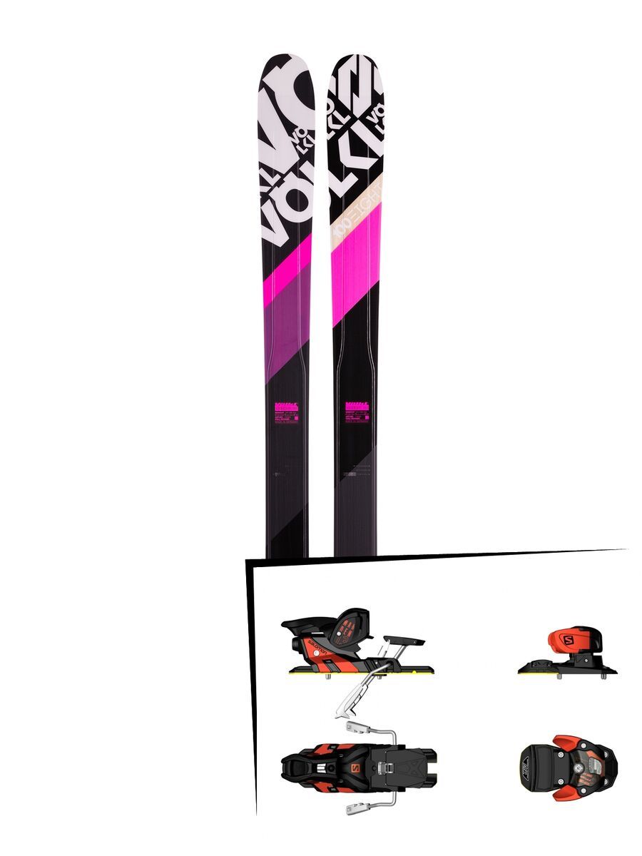 Völkl Set: 100 Eight Pink 2016 + Salomon Warden MNC 13 - Bild 1