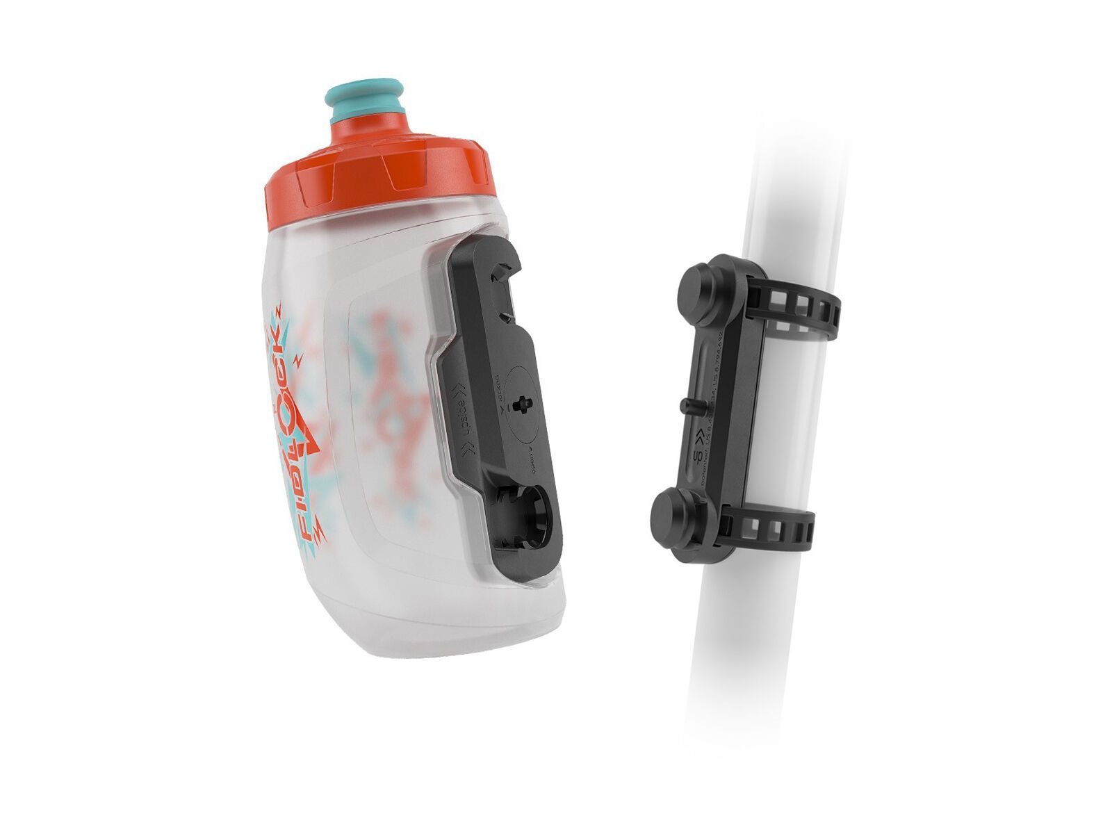 Fidlock Twist Bottle 450 Kids + Uni Base, transparent - Bild 1