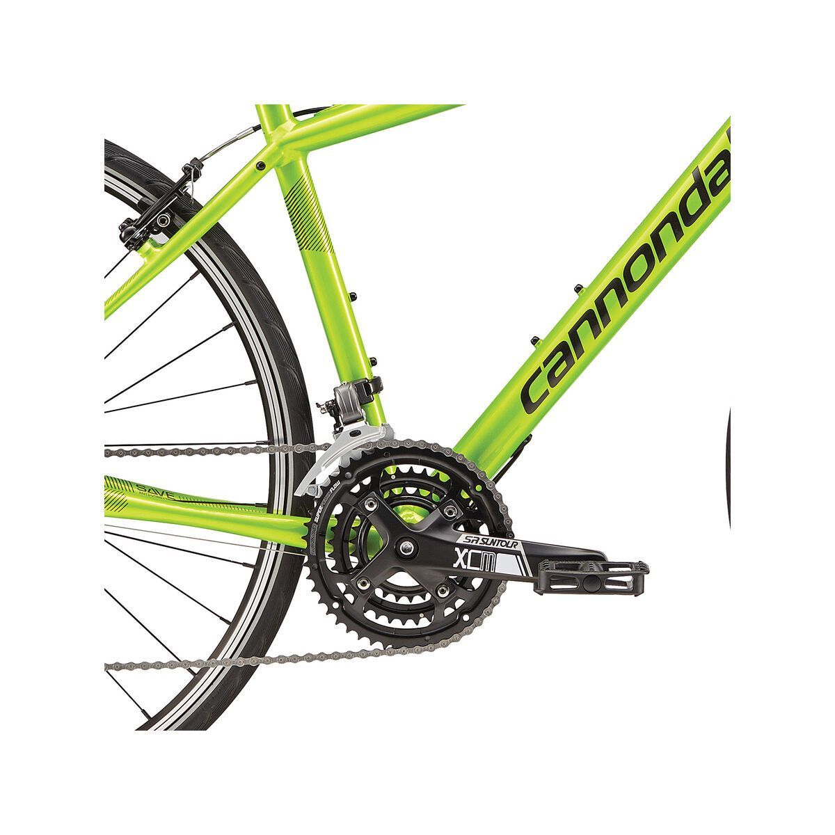 Cannondale Quick 4, acid green w/ jet black and anthracite, reflective detail, gloss - AGR - Bild 3