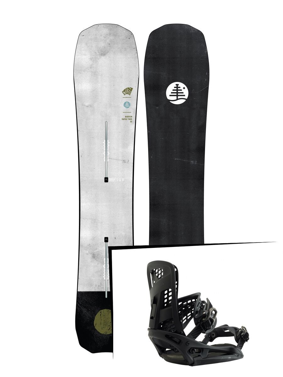 Set: Burton Family Tree Stun Gun 2019 + Burton Genesis EST matty black - Bild 1