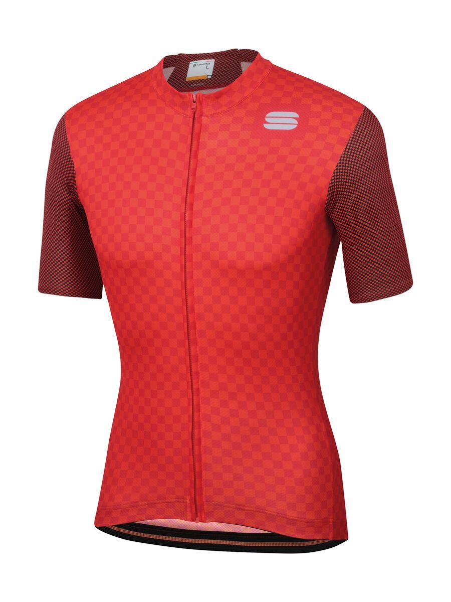 Sportful Checkmate Jersey, red/fire red - Bild 1
