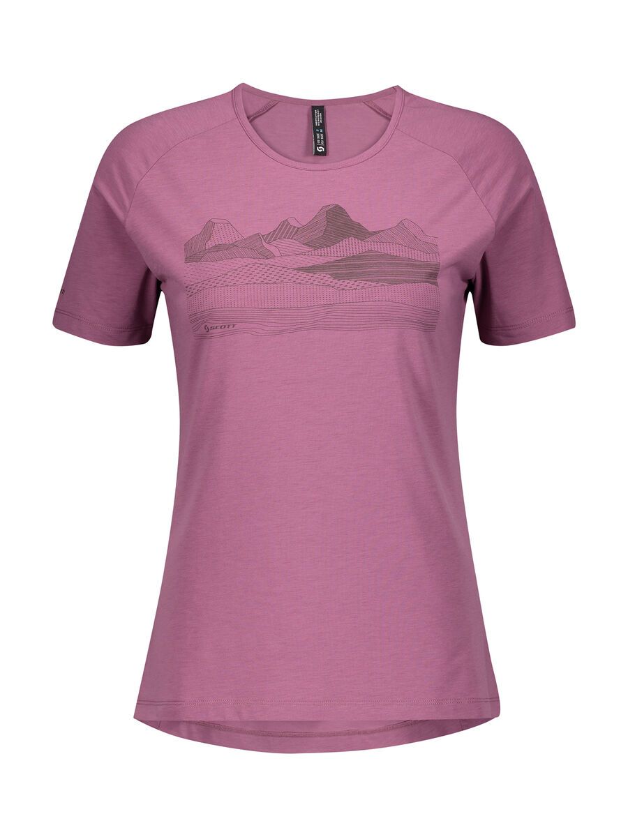 Scott Trail MTN Dri Graphic S/Sl Women's Shirt, cassis pink - Bild 1