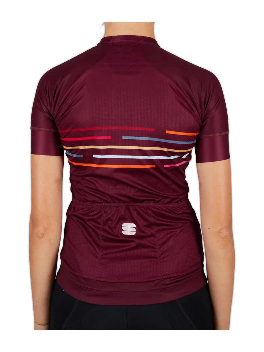 Sportful Vélodrome W Short Sleeve Jersey, red wine - Bild 2