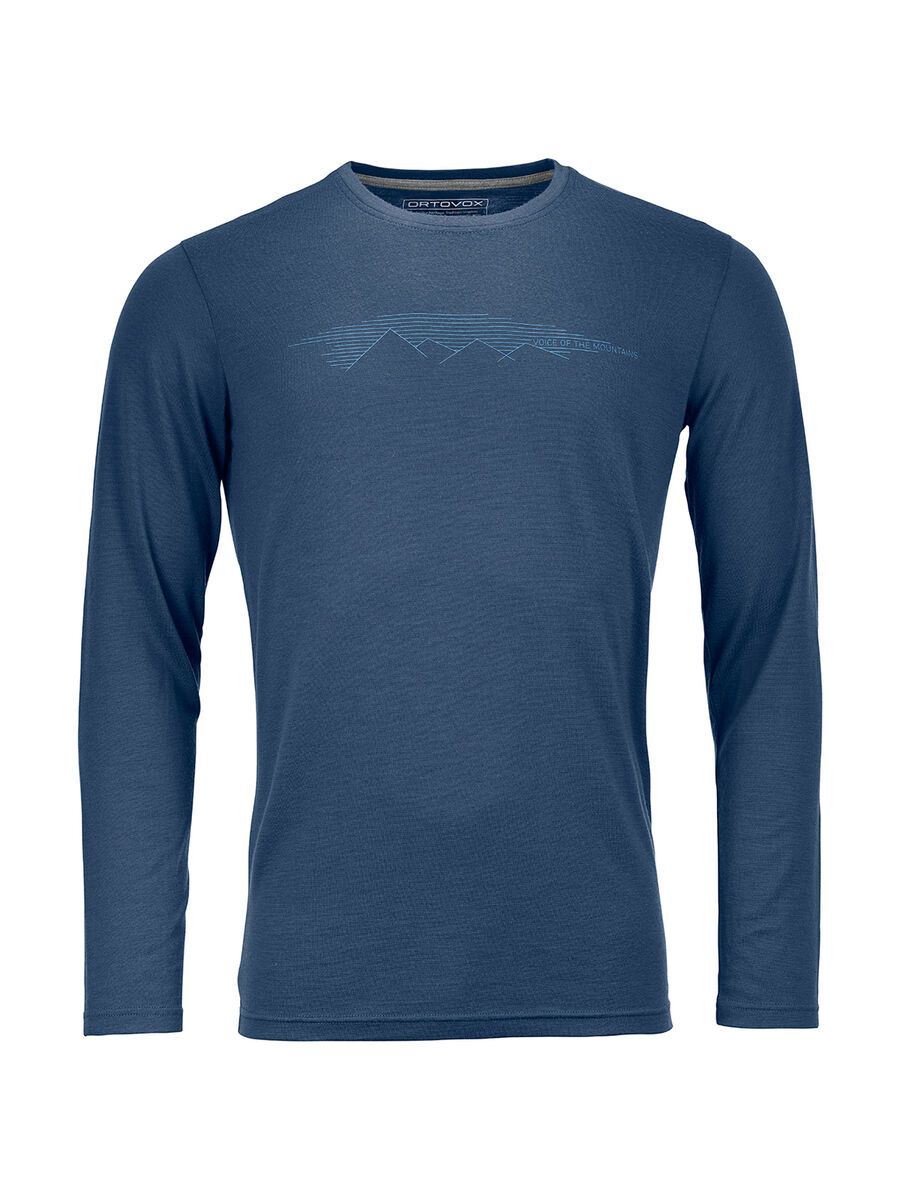 Ortovox 185 Merino Mountain Long Sleeve M, night blue - Bild 1