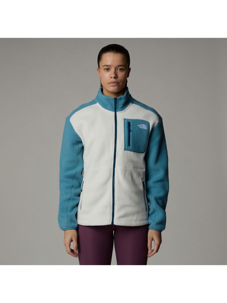 The North Face Women’s Yumiori Full Zip, white dune/algae blue/m - Bild 3