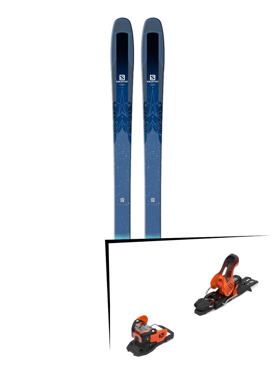 Set: Salomon QST Lux 92 2018 + Salomon Warden 11 orange/black - Bild 1