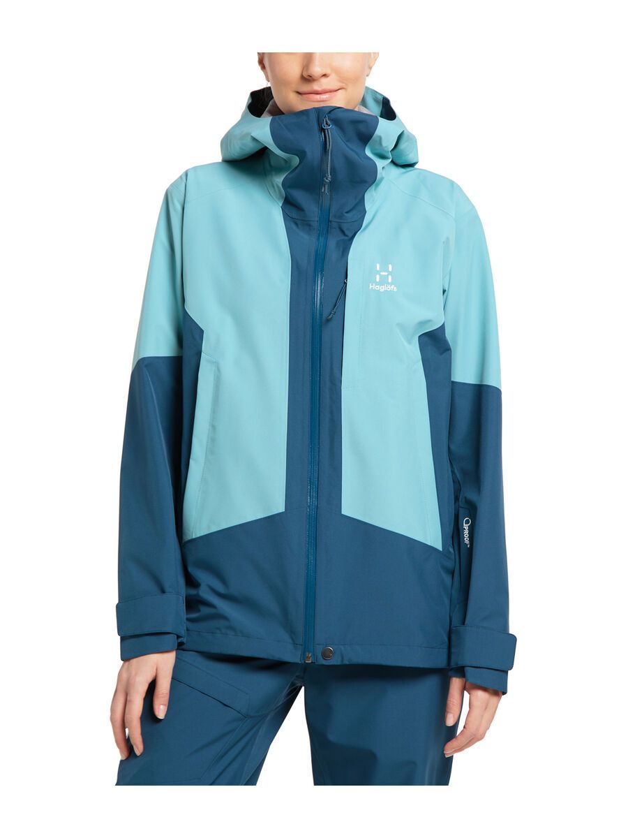 Haglöfs Lumi Jacket Women, dark ocean/frost blue - Bild 3