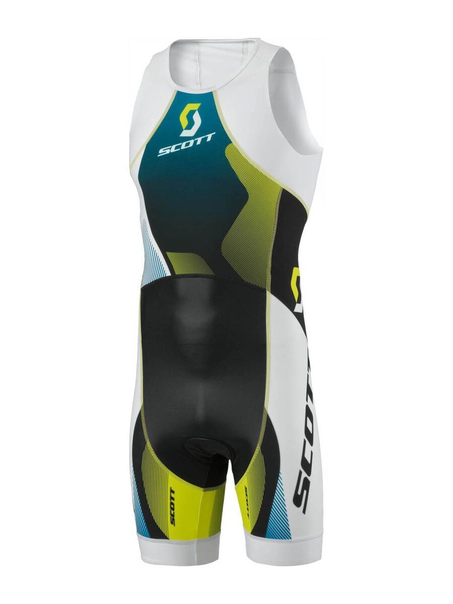 Scott Fastsuit Tri w/pad, blue/lime green - Bild 1
