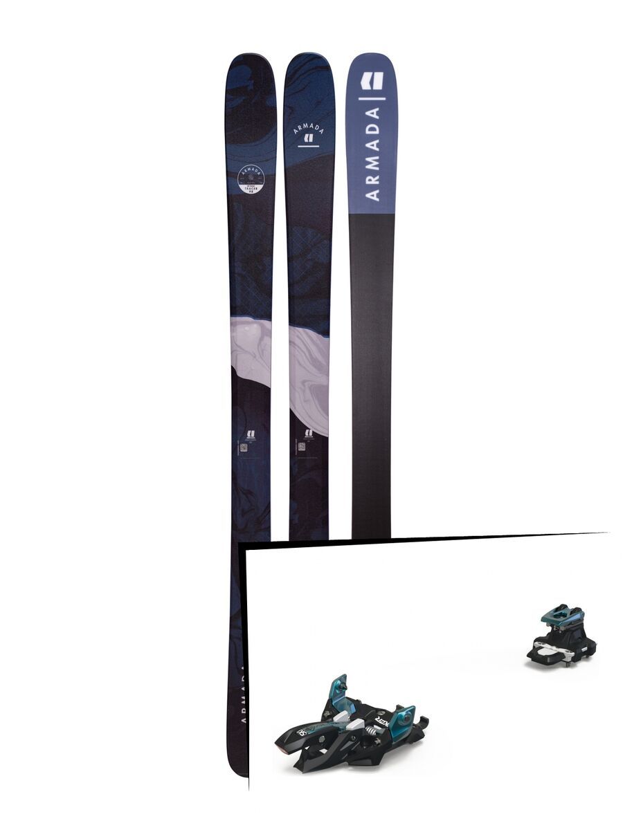 Set: Armada Tracer 98 2019 + Marker Alpinist 9 black/turquoise - Bild 1